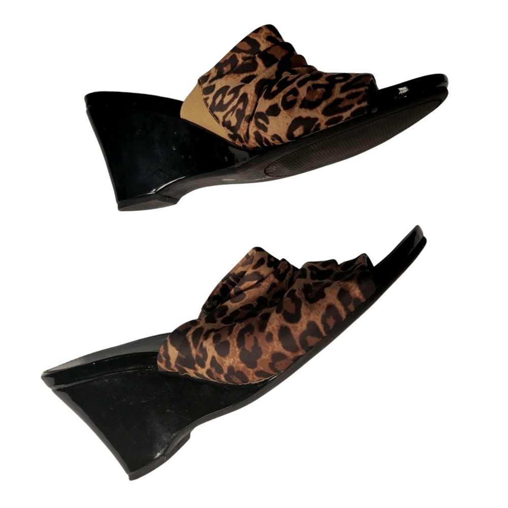Liz Claiborne - Animal Print Wedge Sandals
